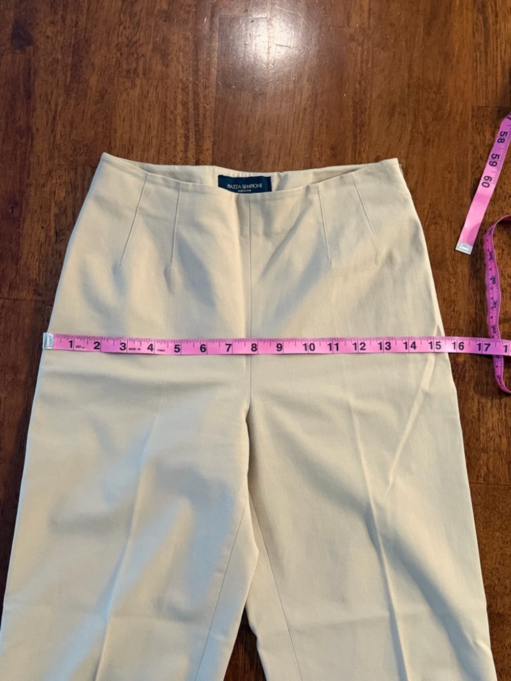 Piazza Sempione Marion Tailored Camel Straight-Leg Trousers Sz 6 - Picture 6 of 8